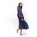 Embroidered Boho Dress "Mysterious Smoke"